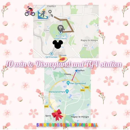 בית נופש La Fontaine O Roses-disneyland Paris- Shuttle To Train Station, Disneyland And Malls *